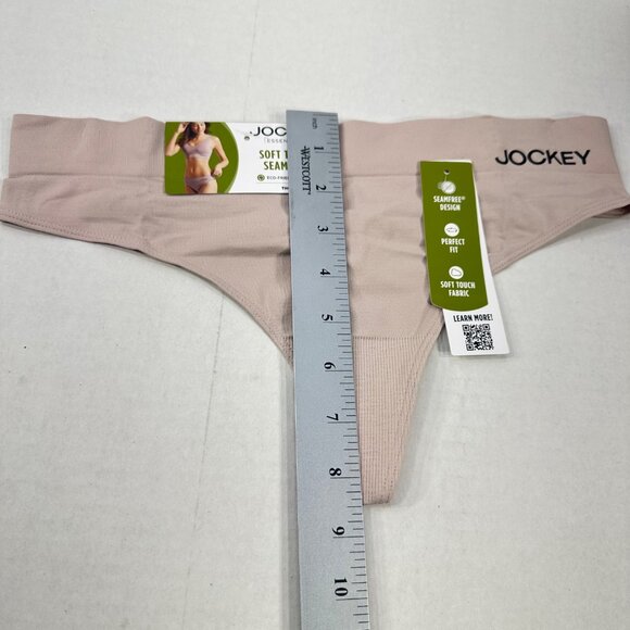 Jockey Women's Size Large Panty Thong Essentials Beige New With Tags - Picture 11 of 12